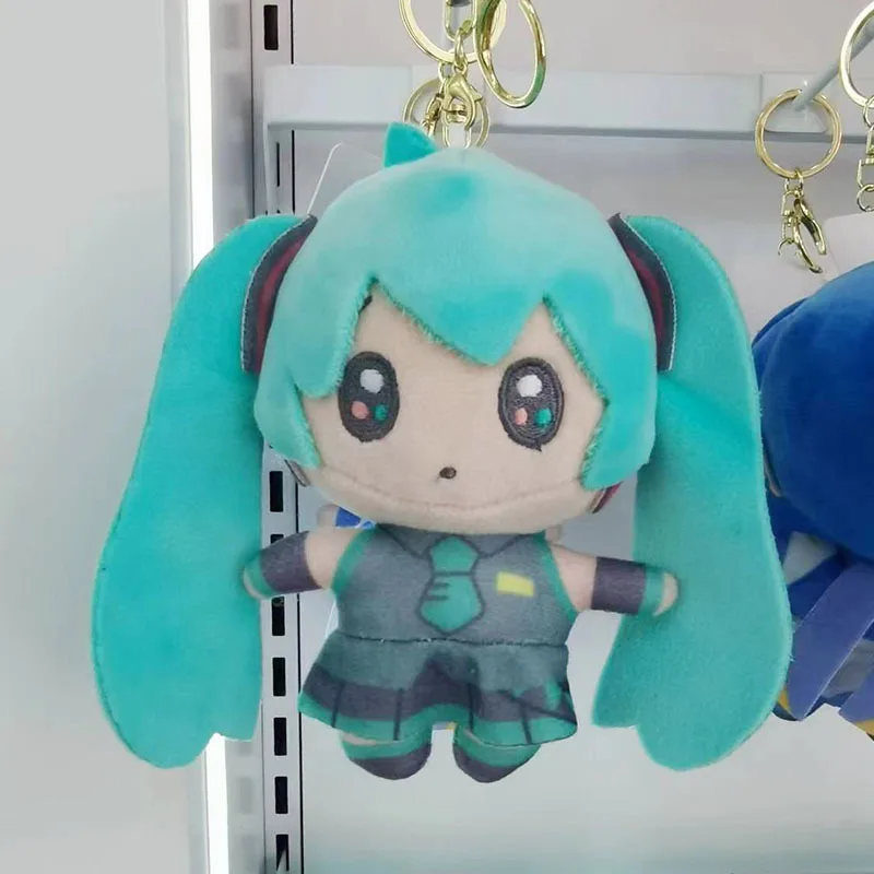 Peluche de Anime Hatsune Miku, Haidou, Miko, Luca, Jia Feng Rin, muñeca Kawaii versión Q, llavero, colgante para bolso, regalo