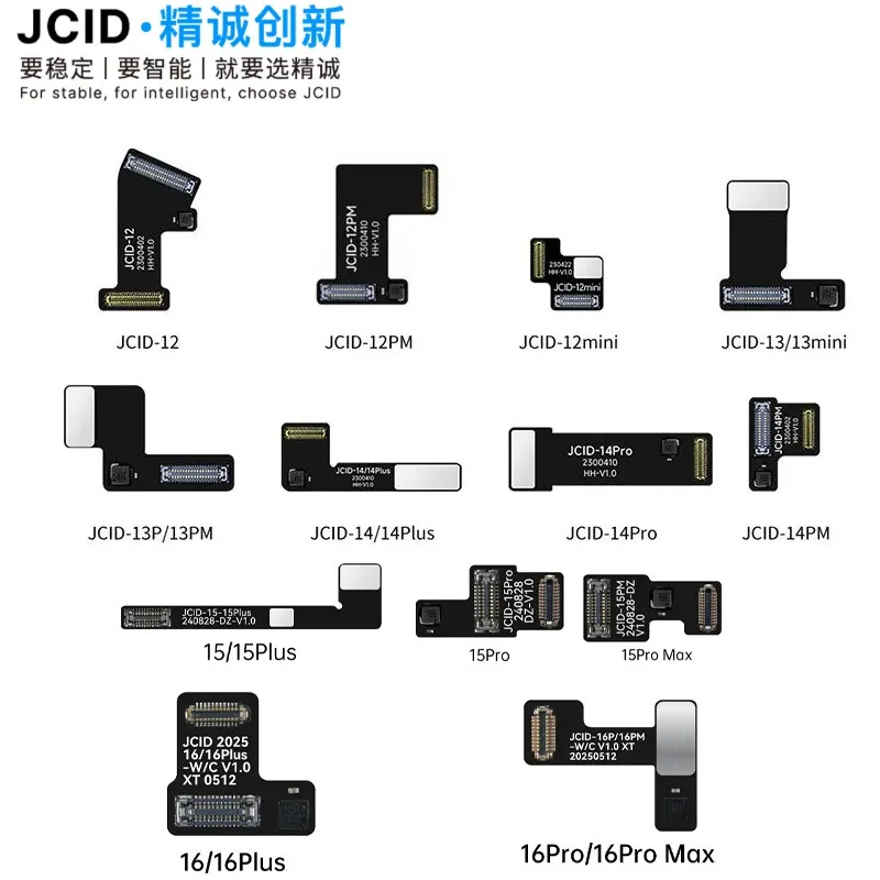 JC Non-removal Tag-on Rear Camera Repair Cable for iPhone 12 13 14 15 16 Pro Max Camera Pop-up Window Repair Flex No Soldering