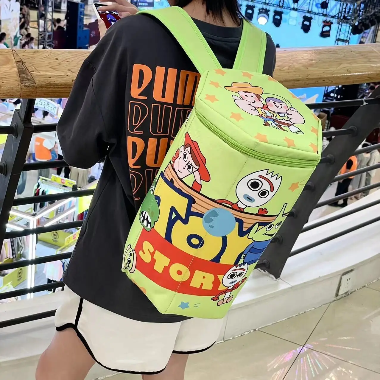 Disney New Cartoon Cute Backpack Y2k Toy Story Series Aesthetic Waterproof Storage Bag Women Creative Design Trend Shoulder Bags