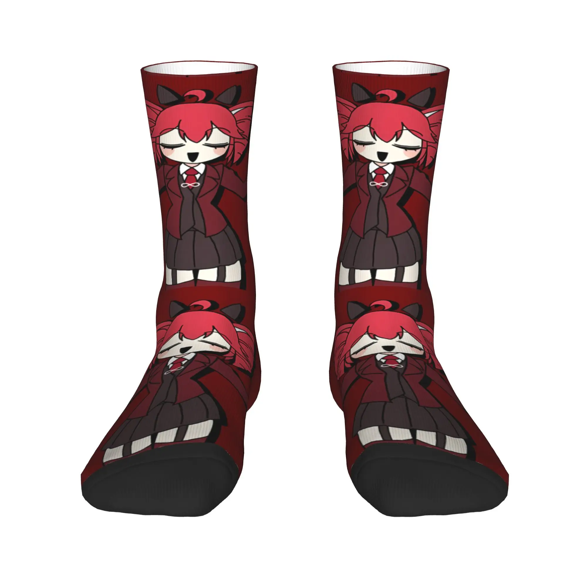 Kasane Teto Dark Suit Cute Stockings Kawaii Socks Women Men Comfortable Socks Winter Cycling Graphic Non Slip Socks