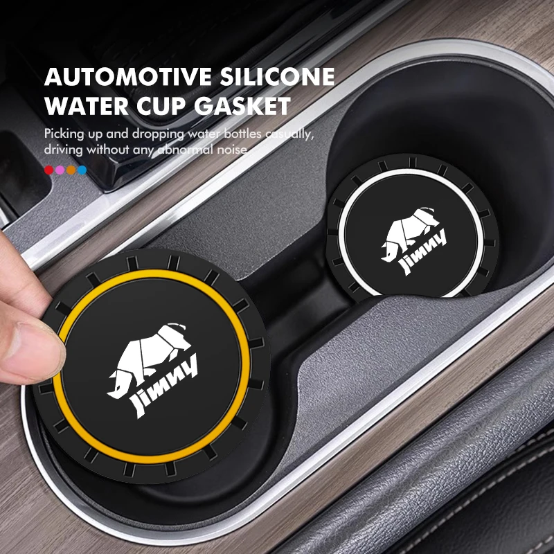 

Car Cup Holder Insert Coaster Silicone Anti Slip Mat For Suzuki Jimny JB23 JB43 JB64 JB74 JB32 JB53 Accessories