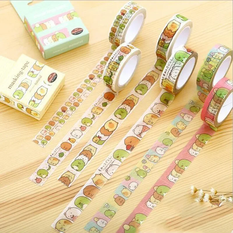 1 teile/los 10m Japan Cartoon frische Freunde Serie Papier Masking Tape Zakka DIY Klebeband Werkzeuge Briefpapier