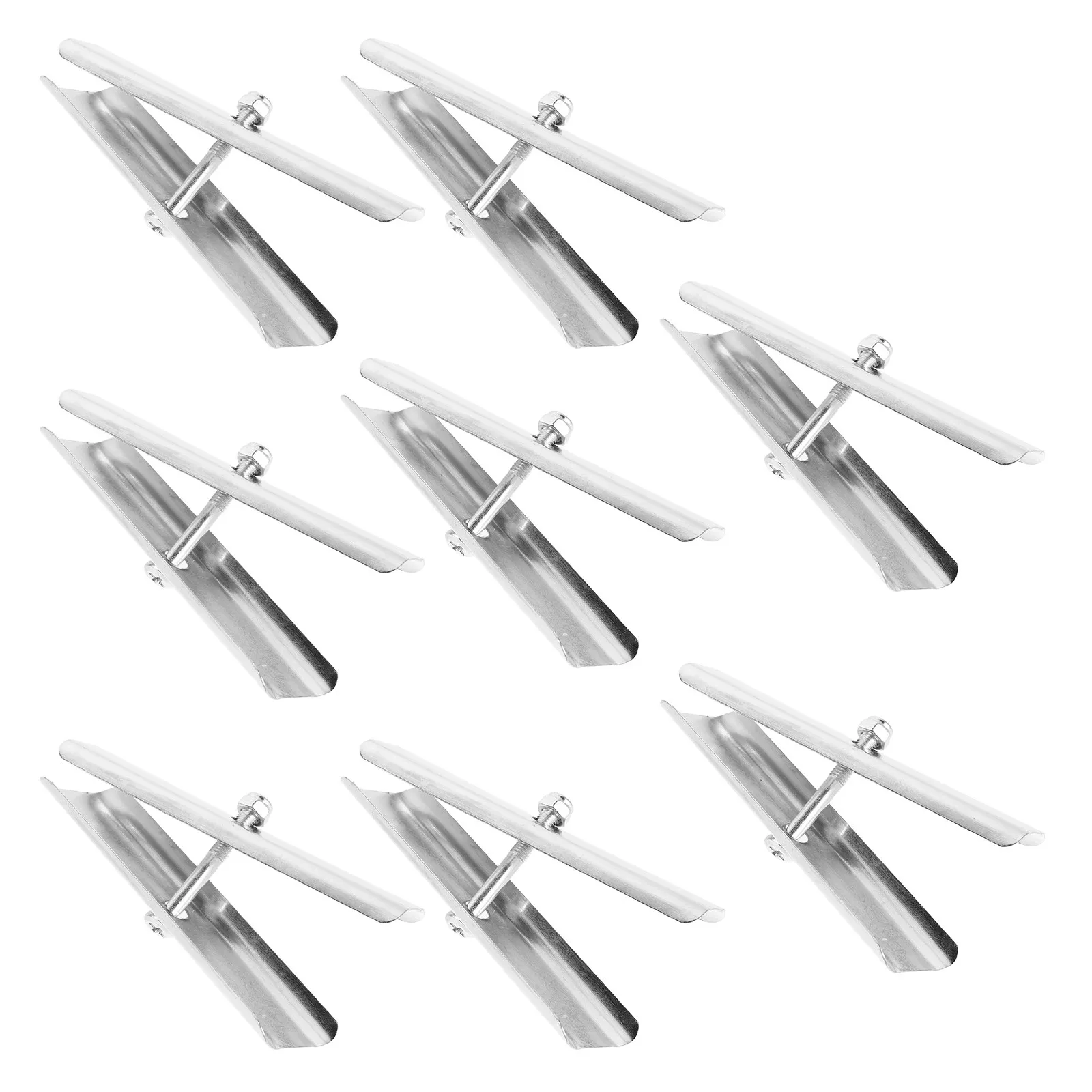 8Pcs Oval Pole Reinforcement Bracket Heavy Duty Replacement Hardware for 25Mm Market Patio Umbrella Pole Repair Fix Broken Shaft