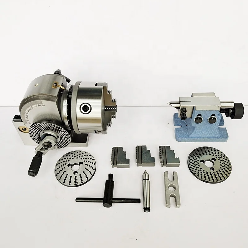 Cabeça divisória universal BS-0 BS-1 com cabeça divisória CNC de mandril de 3 mandíbulas