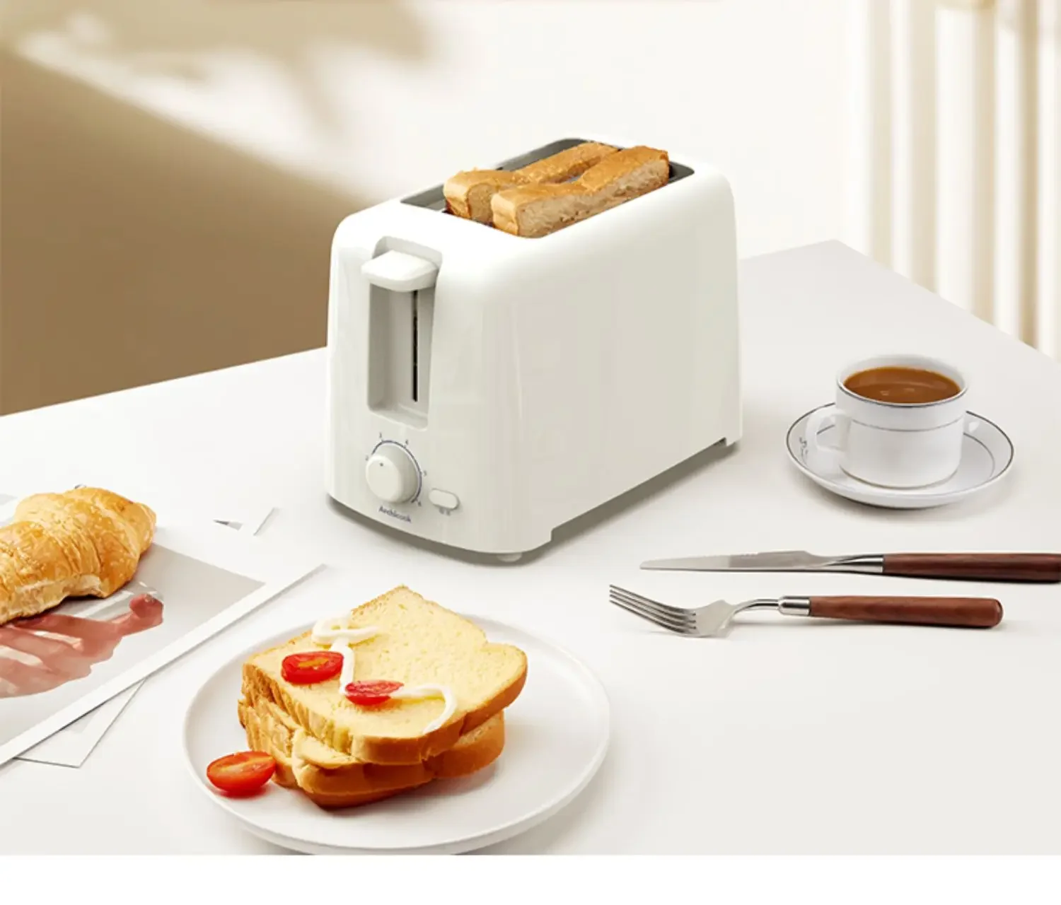 220V ArchiCook Automatic Breakfast Toaster Machine for Home Multi Function Sandwich Maker