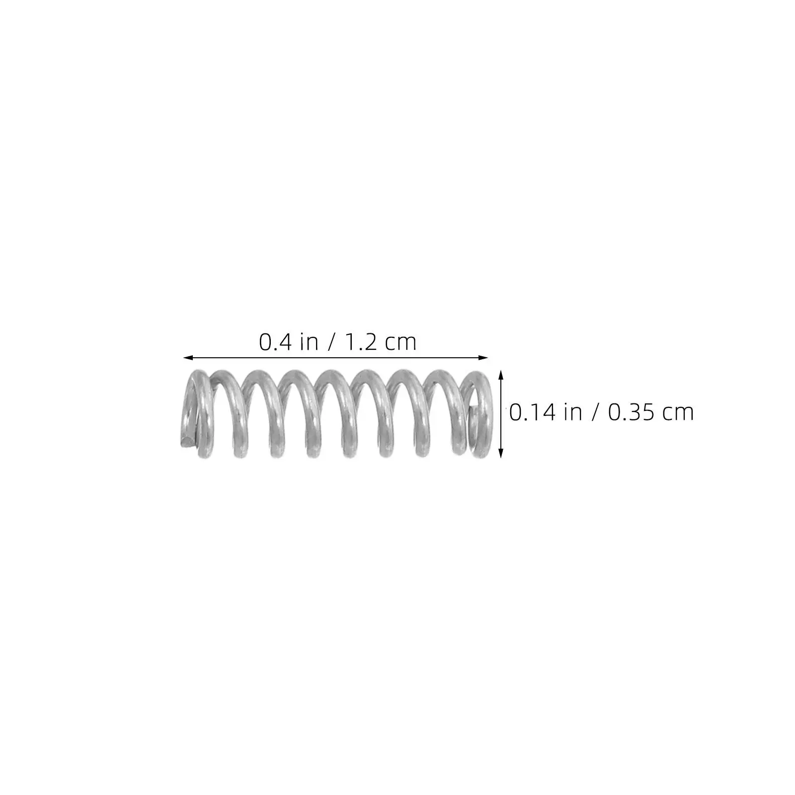 10Pcs Ballpoint Pen Springs Stainless Steel Compression 0.47x0.14in Replacement for Click Pen Mechanism Smooth Writing Repair