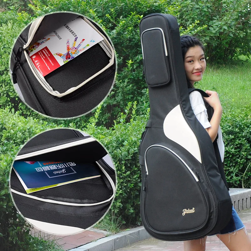 Jinchuan Factory Custom Waterproof Fabric Thick Liner 38 39 40 41 Inch Acoustic Guitar Bag Classical Guitar Bag