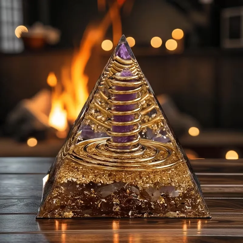 1pc Orgone Pyramid, Office and Home Decor, Creative Gifts