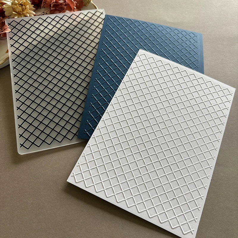 Modello di griglia Goffratura File Texture Modello Sfondo Album fai-da-te Produzione di progetti artigianali in cartone decorativo