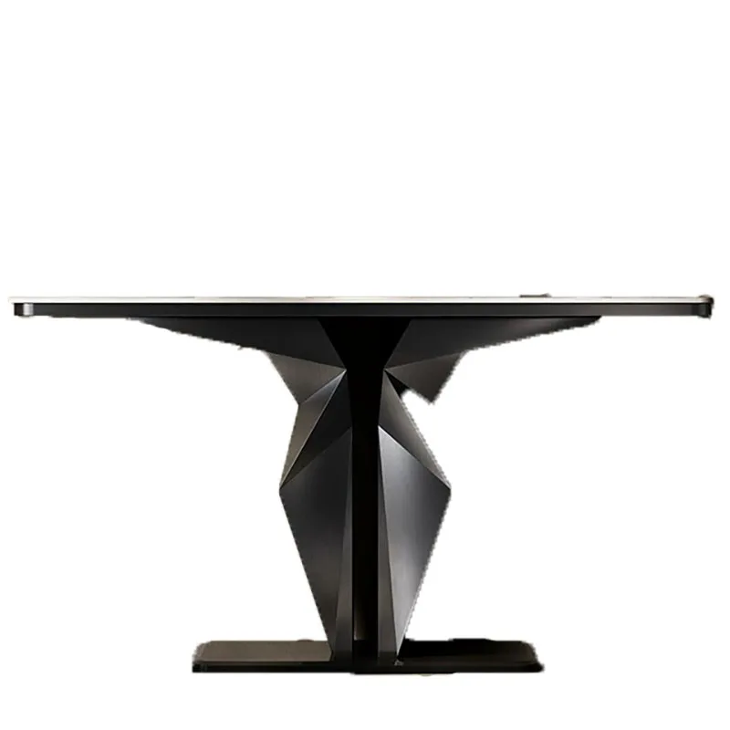 Aesthetic Foldable Console Table Industrial Metal Legs Space Saving Acrylic Console Table Rustic Rattan Meuble Salon Furniture