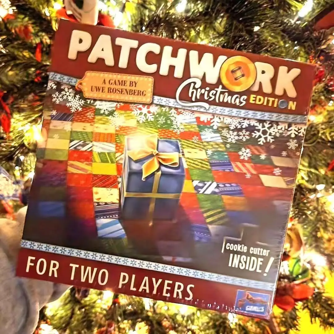

Patchwork Christmas Edition – 2-Player Festive Strategy Board Game | Deutsch & US Holiday Quilting Tabletop Game for Families