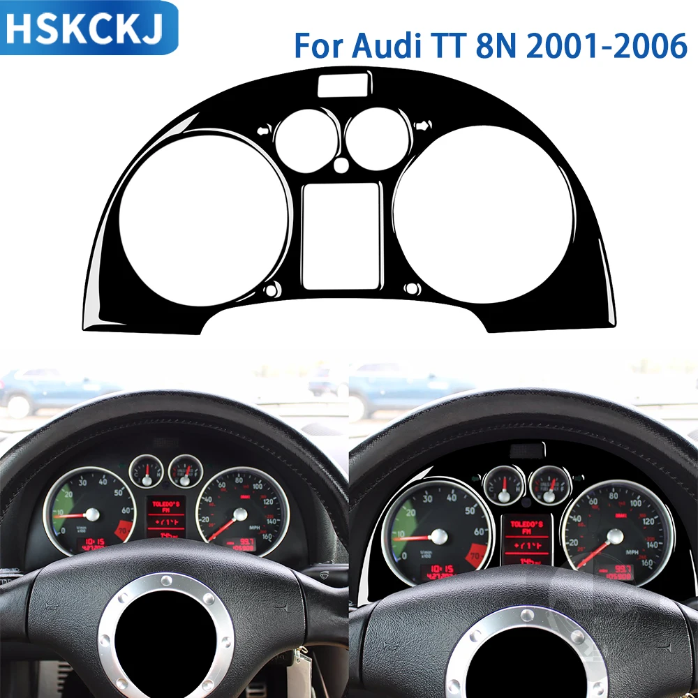 

Аксессуары для Audi TT 8N 2001 2002 2003 2004 2005 2006 Спидометр Автомобильный интерьер объемный стикер глянцевый черный пластик