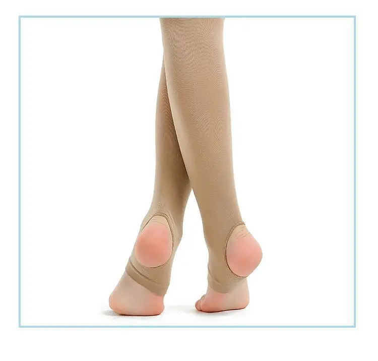 Professional Kids Children Girls Adult Ballet Tights White Ballet Dance Leggings Pantyhose with Hole Nude Black Stocking