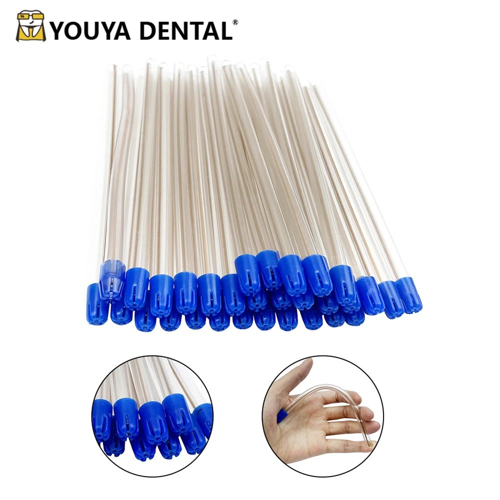 

100pcs Dental Disposable Saliva Ejector Aspirator Tube Oral Care Dentistry Consumables Dentist Low Volume Suction Tips Clinic