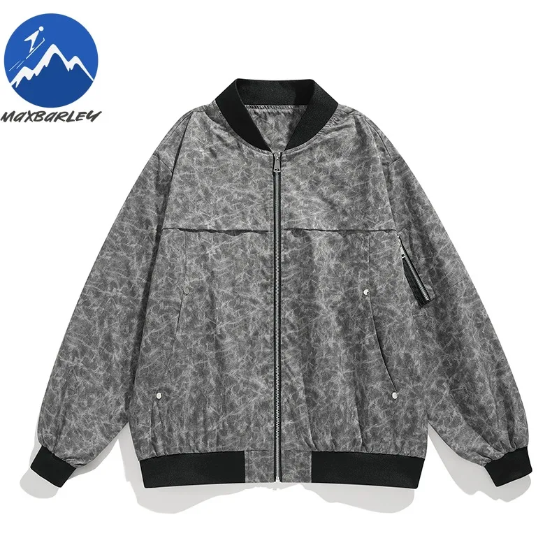 Maxbarley Male Jacket Autumn Classics High Street Travel Windproof Coat Casual Fashion Trendy Lightweight Gorpcore Outerwear