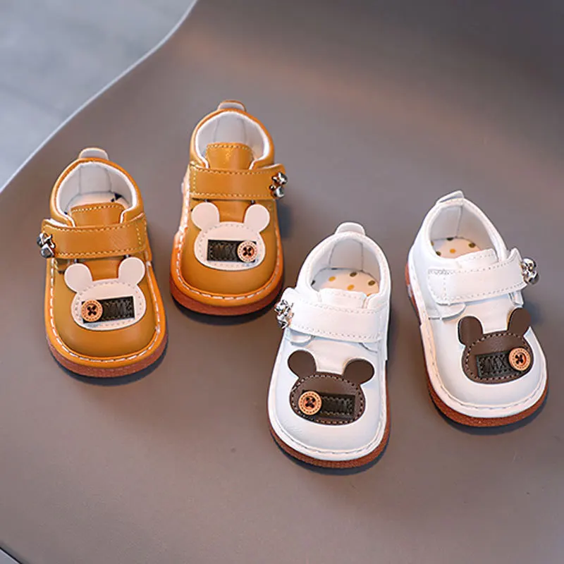 Newborn Baby Shoes Classic Stripe Leather Boy Girl Shoes Multicolor Toddler Rubber Sole Anti-slip First Walkers Infant Moccasins