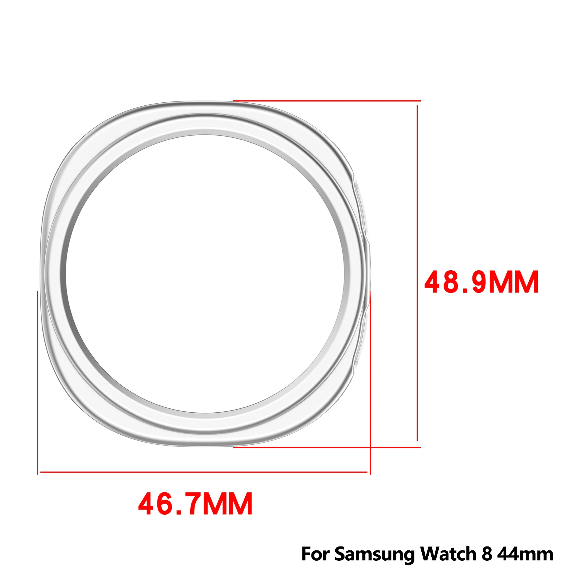 PC-Hartschale für Samsung Galaxy Watch 9/8 40mm 44mm Glänzende Schutzhülle Galaxy Watch 8Classic Ausgehöhlte Schale Zubehör – Detail 2