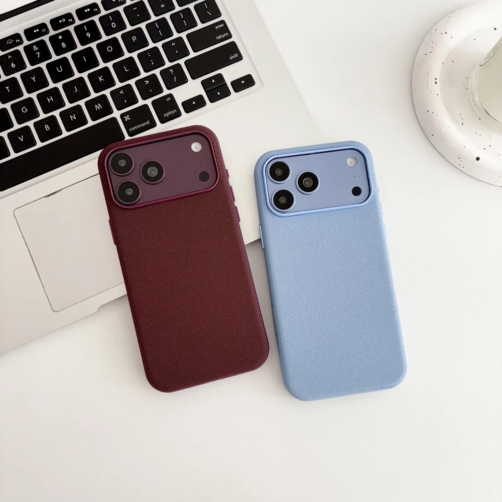 Magnetic Tech Gewebte Handyhülle für iPhone 18 Pro Max, Hülle für Magsafe kabelloses Laden mit AI-Kamera-Taste, stoßfeste Abdeckung – Detail 3