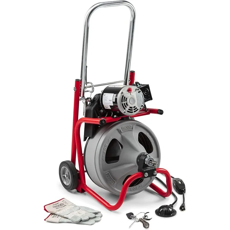 

Барабанная машина с RIDGID 52363, модель K-400, очистка слива, 120 вольт, барабанная машина, комплект с