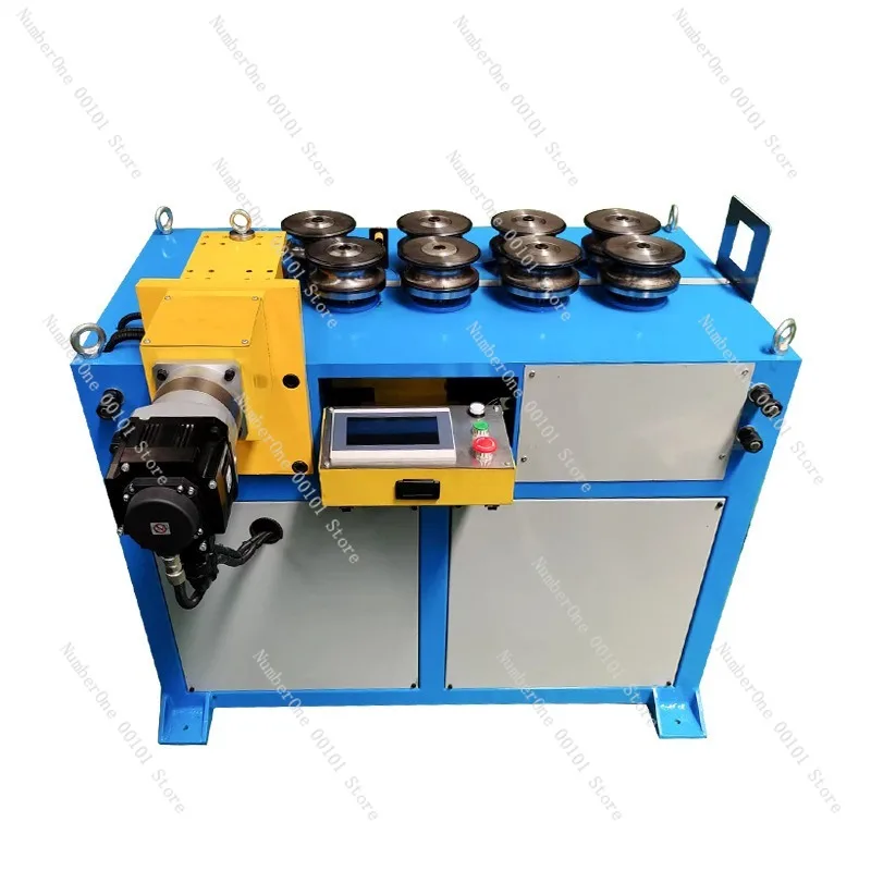 Hydraulic CNC Pipe Rolling Machine Fully Automatic Small Steel Tube Bending Roller No Straight Edge Round Forming Equipment for
