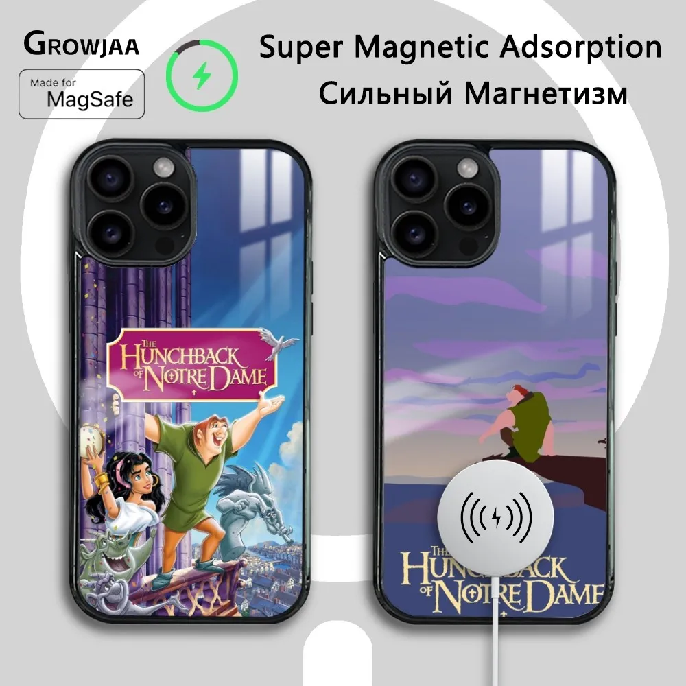 The Hunchback of Notre Dame Phone Case For iPhone 16 15 14 13 12 11 Pro Max Plus Mini Magsafe Mirror Wireless Magnetic Cover