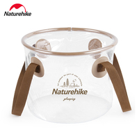 Naturehike Collapsible Water Container 20L Portable Foldable Round Storage Bucket 10L Water Coller Bbq Camping Water Bucket