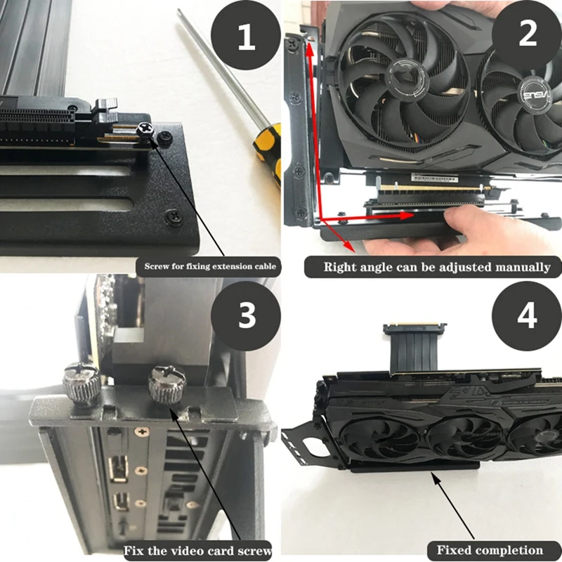 PCI- E 3.0 16X графическая карта вертикальная подставка/Базовая ATX чехол карта расширения адаптер порта