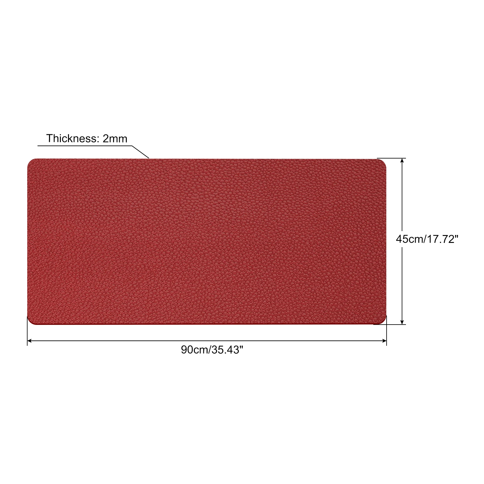 Variant: 90x45cm Red