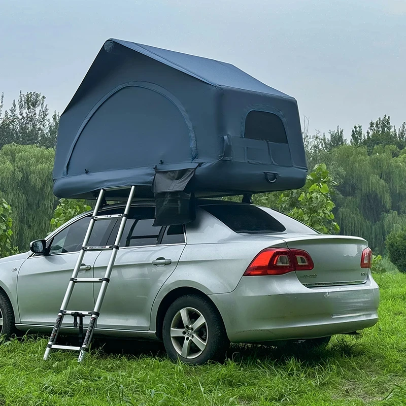 High Quality Inflatable Rooftop Tent Custom Logo Lightweight Large Interior Versatile Shell Wing Waterproof Glamping Outdoor Cam