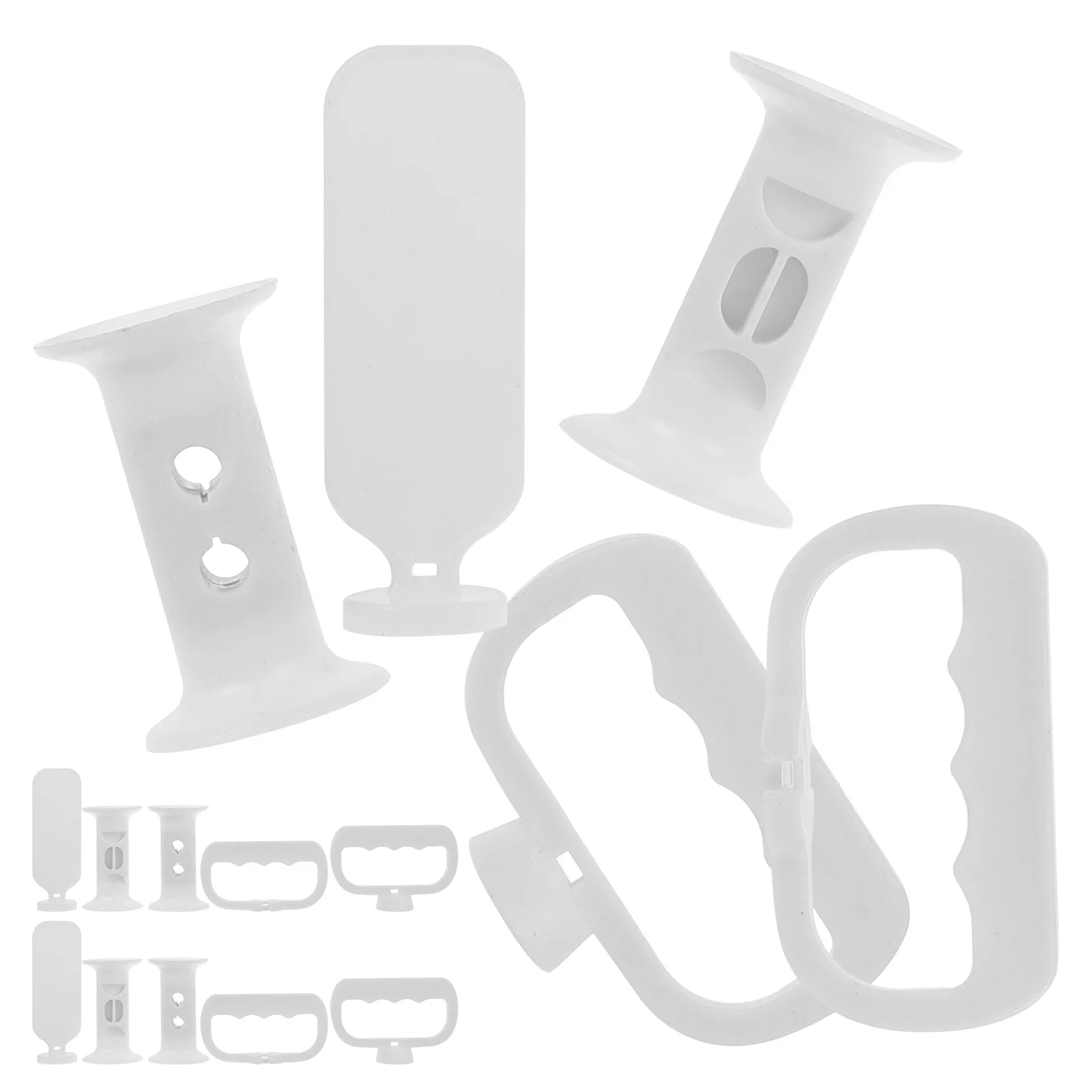 

25pcs Cheerleading Pom Poms Replacement Handle White 501G Easy Install For Sports Events Performances Celebrations Durable Team