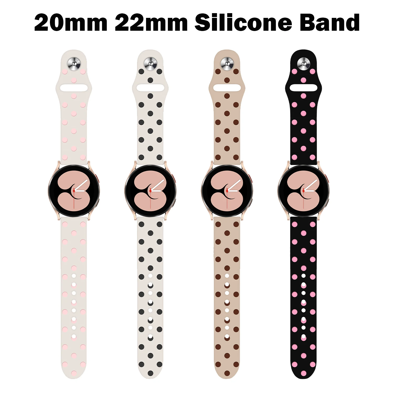 Polka Dot Pattern Strap for Samsung Galaxy Watch 7 6 5 44mm 40mm Pro 45mm Sport  22/20mm Watchband Bracelet Galaxy Watch 6 43mm