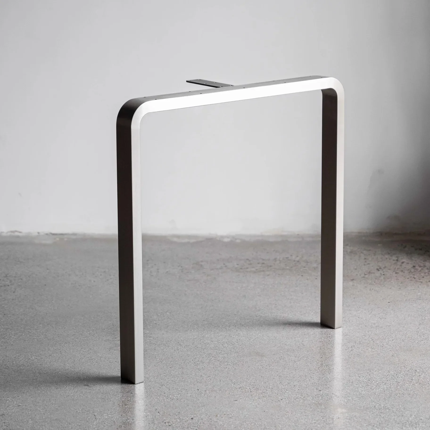 Stainless steel table foot brushed natural color table legs/size stainless steel natural color