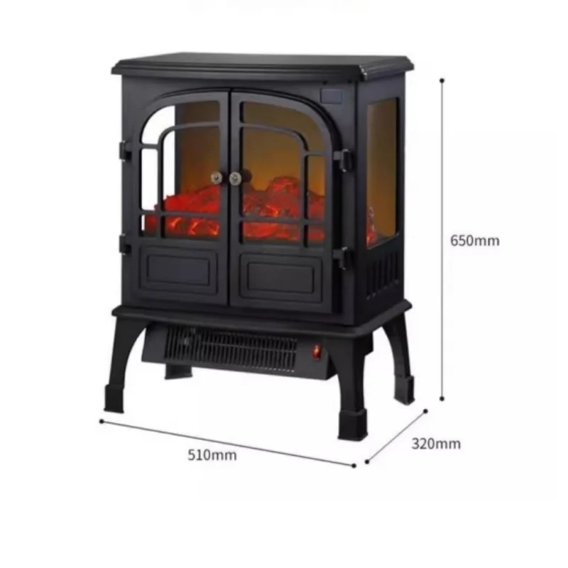 سخان الموقد الأوروبي ثلاثي الأبعاد محاكاة لهب التدفئة سخان الرجعية للمنزل توفير الطاقة غرفة المعيشة