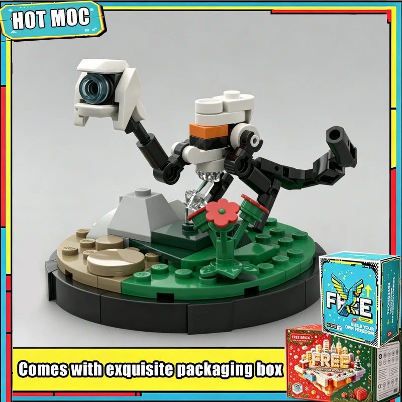 102PCS Sci-fi Camera Robot Scout Model Building Blocks Custom DIY Assembly Mechanical Creature Nature Diorama Collection Gifts