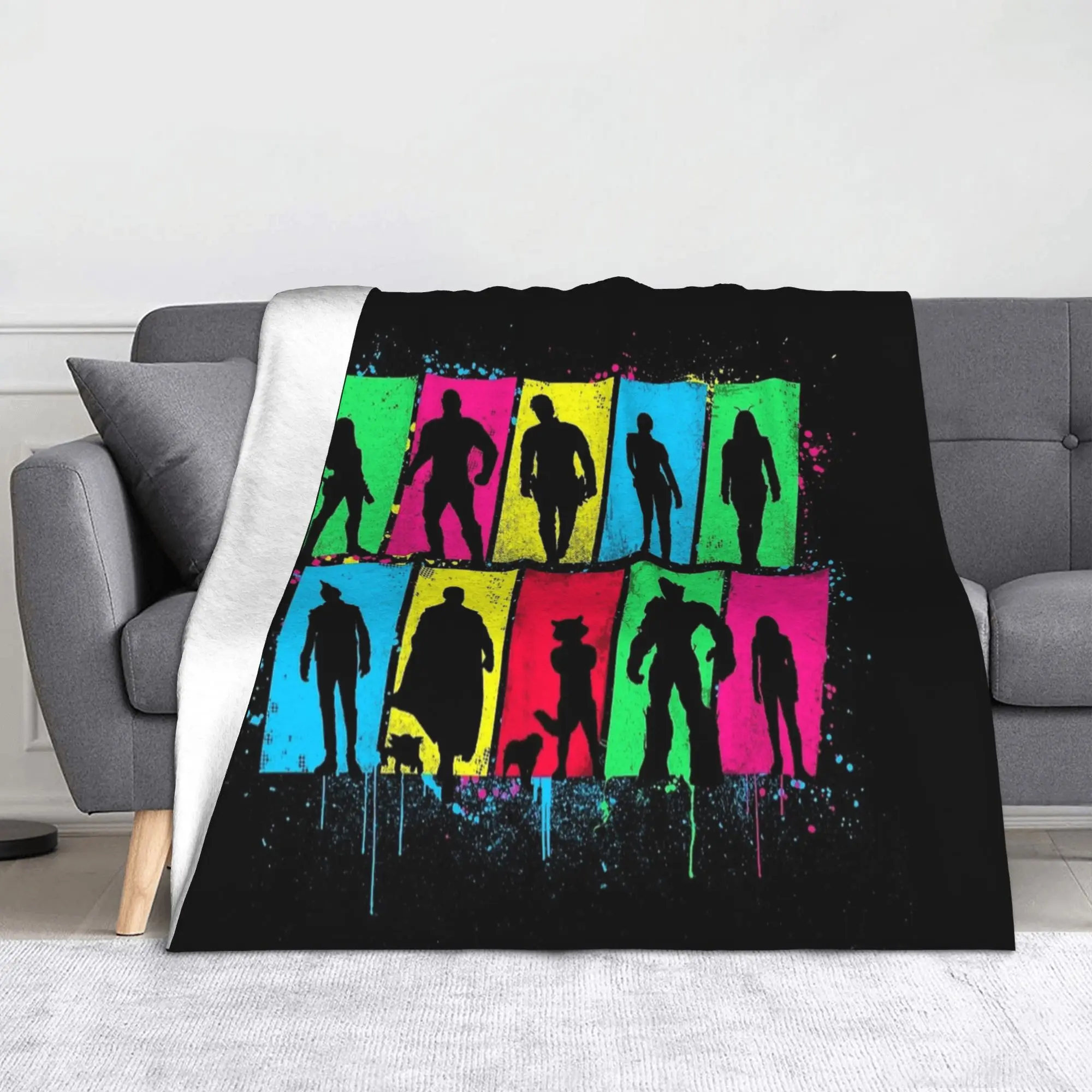 الحارس النفوس حراس المجرة المجلد 3 البطانيات الصوف المنسوجات ديكور رمي بطانية للأريكة في الهواء الطلق أفخم رقيقة لحاف #1