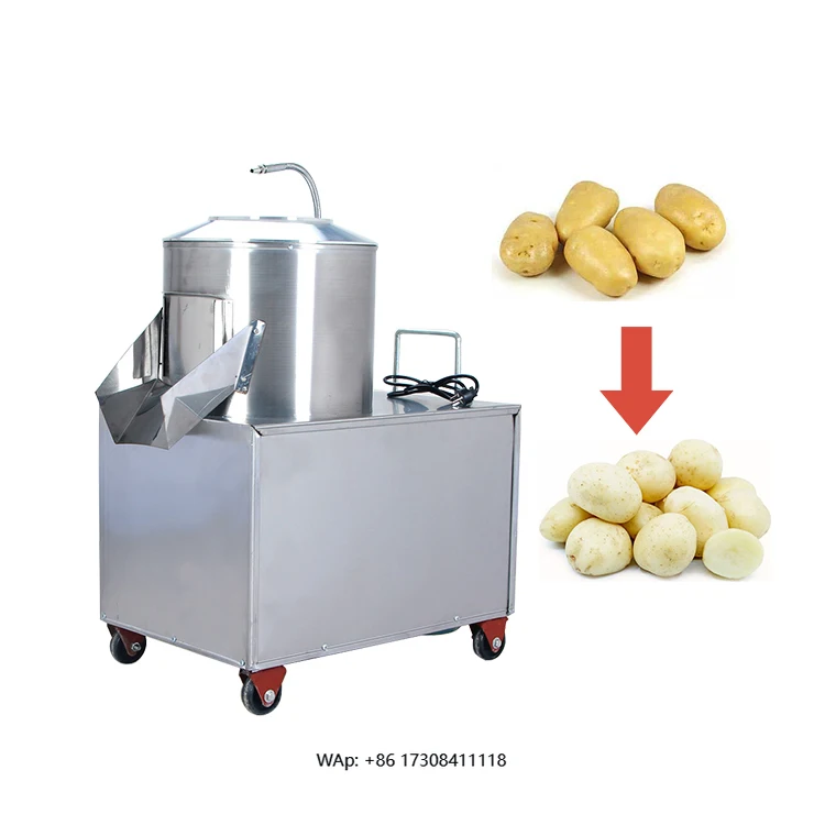

Energy-saving automatic commercial potato and cassava peeler for vegetable processing