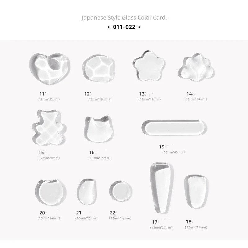 40Pcs Transparent Glas Nail art Display Bär Liebe Stern Für Zeigt Gel Polnischen Designs Maniküre Werkzeuge Nagel Farbe Bord Tipps karte