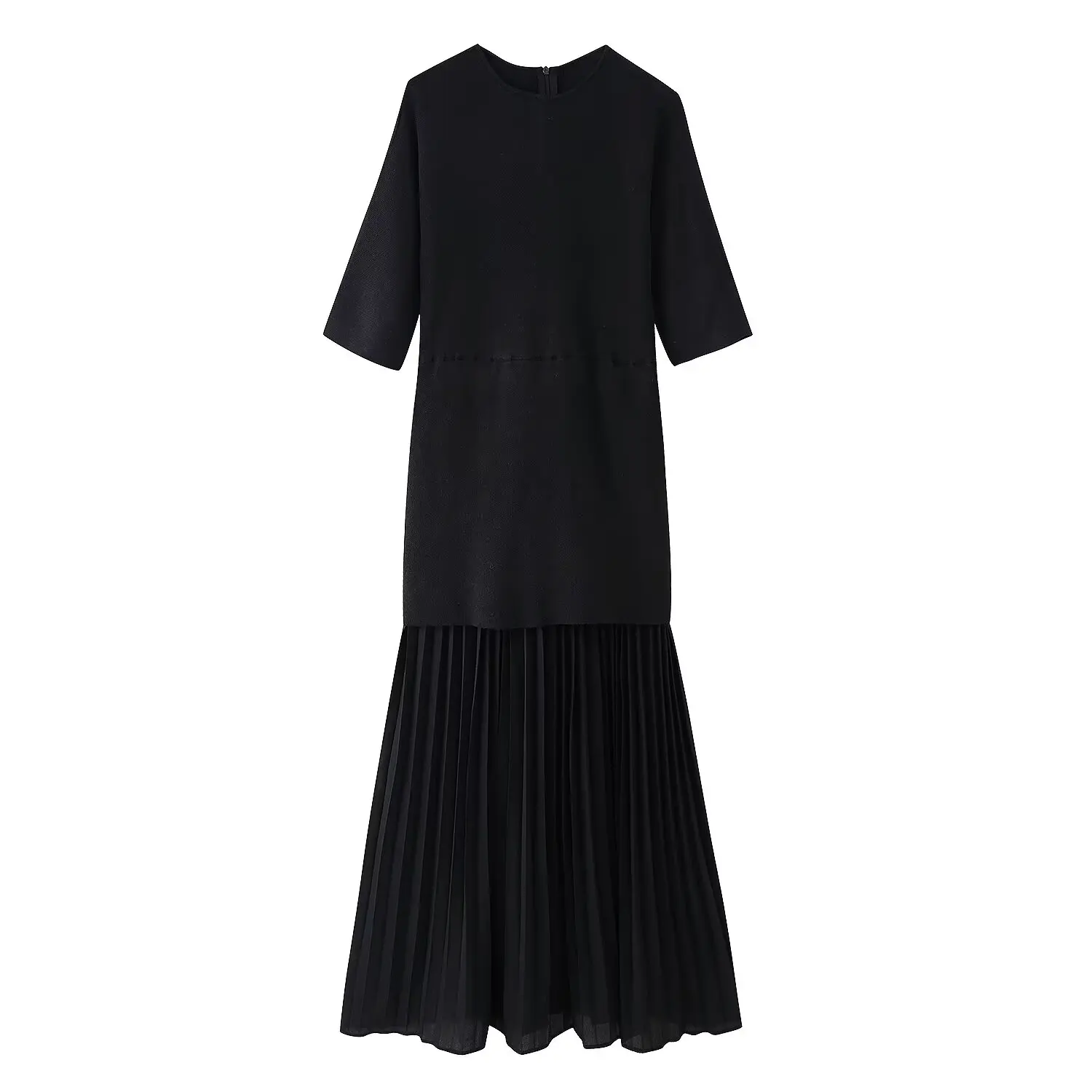 HH Women's Knitted Long Dress Black S 8