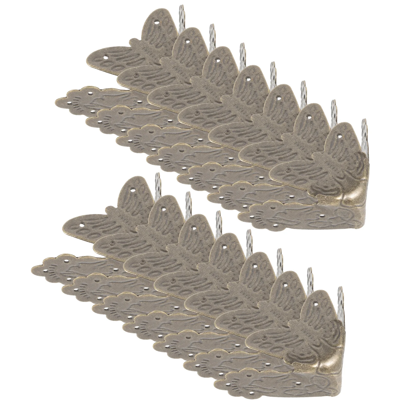 

25Pcs Classical Box Corner Protectors Finish Decorative Edge Guards for Jewelry Wooden Gift Wine Boxes Vintage Furniture