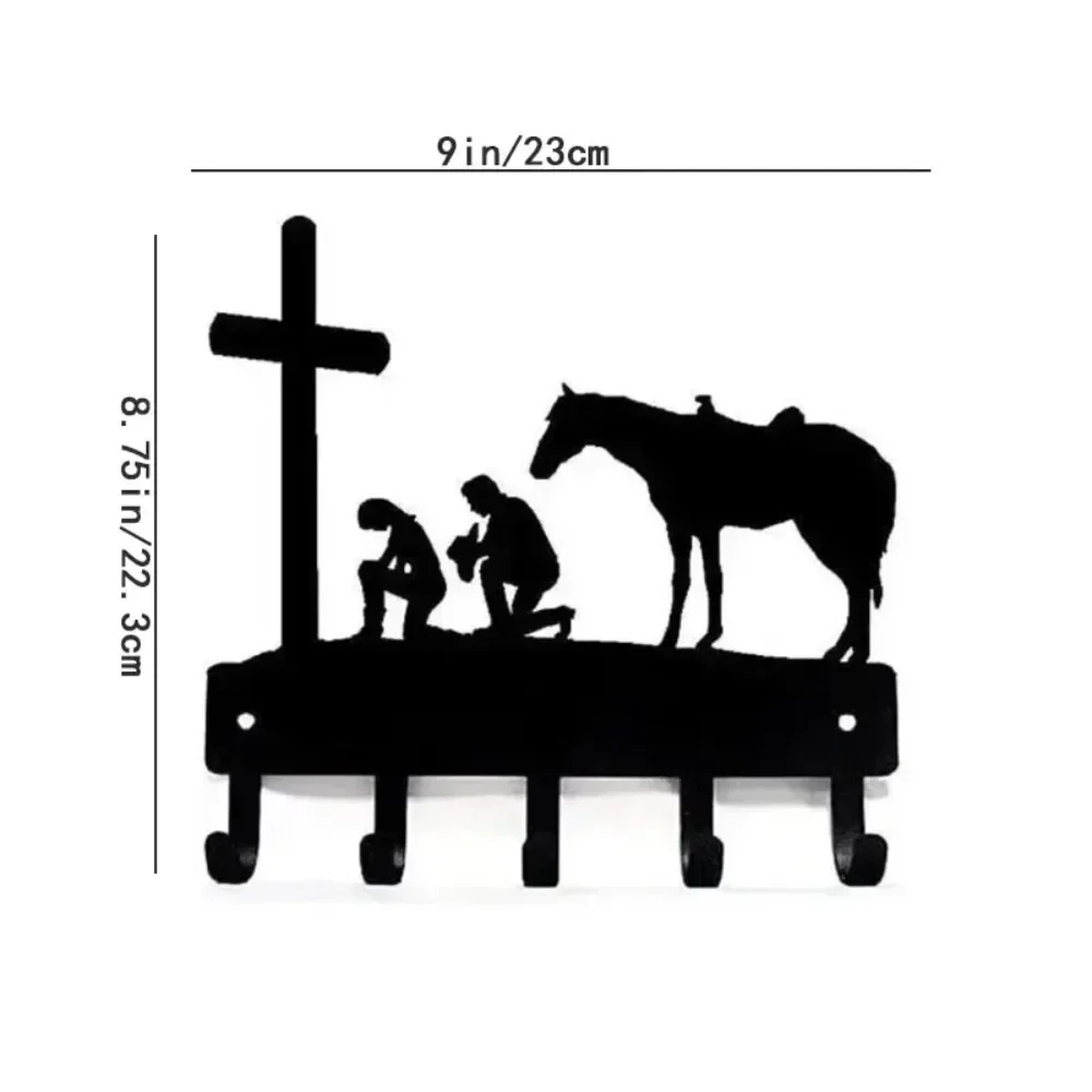 Rustic Metal Western Cowboy Wall Art - Hanging Cowgirl Decor for Home