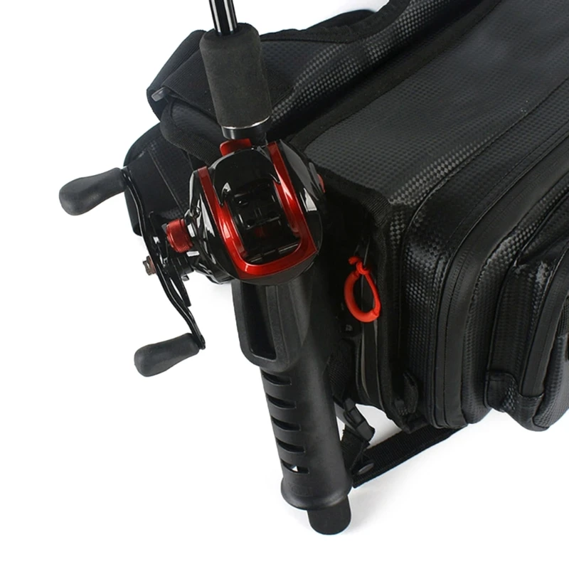 Waterproof Fishing Tackle Bag, Wood Shrimp Lure Baits Bag, Light Weights, Organizers Backpacks, Easily to Carry