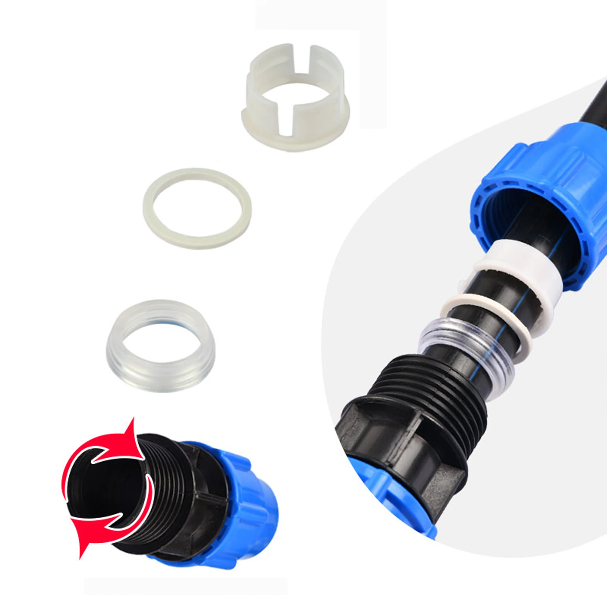 20/25/32/40/50mm PE pipe ball valve joint quick connector agricultural irrigation water pipe diverter accessories