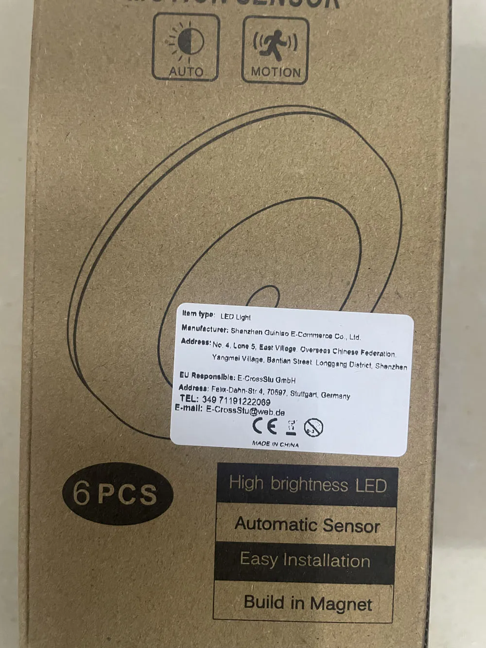 Night Light With PIR Motion Sensor Wireless LED Battery Lamp Protable Magnetic For Bedroom Kitchen Cabinet Lighting