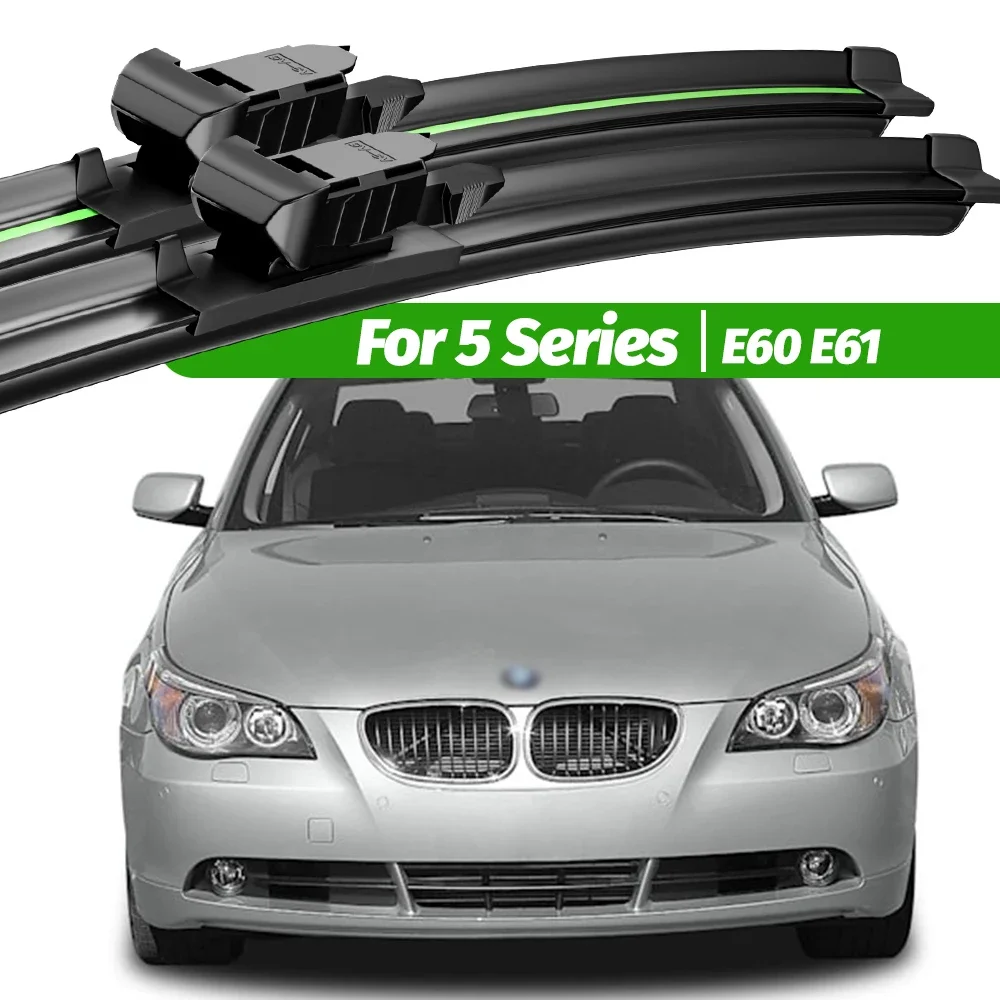 

For BMW 5 Series E60 E61 2003-2010 2pcs Front Windshield Wiper Blades 2004 2005 2007 2008 2009 Windscreen Window Accessories