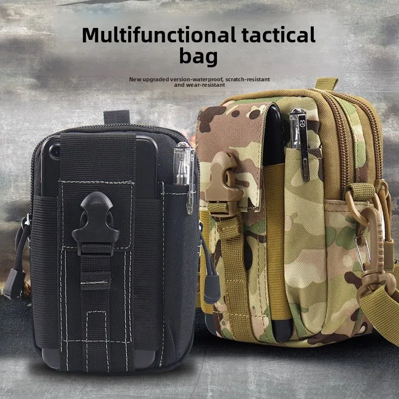 

Waterproof & Abrasion-Resistant Tactical Waist Pack - Multi-Functional Molle Belt Bag for Outdoor Sports, Hiking,Durable Nylon