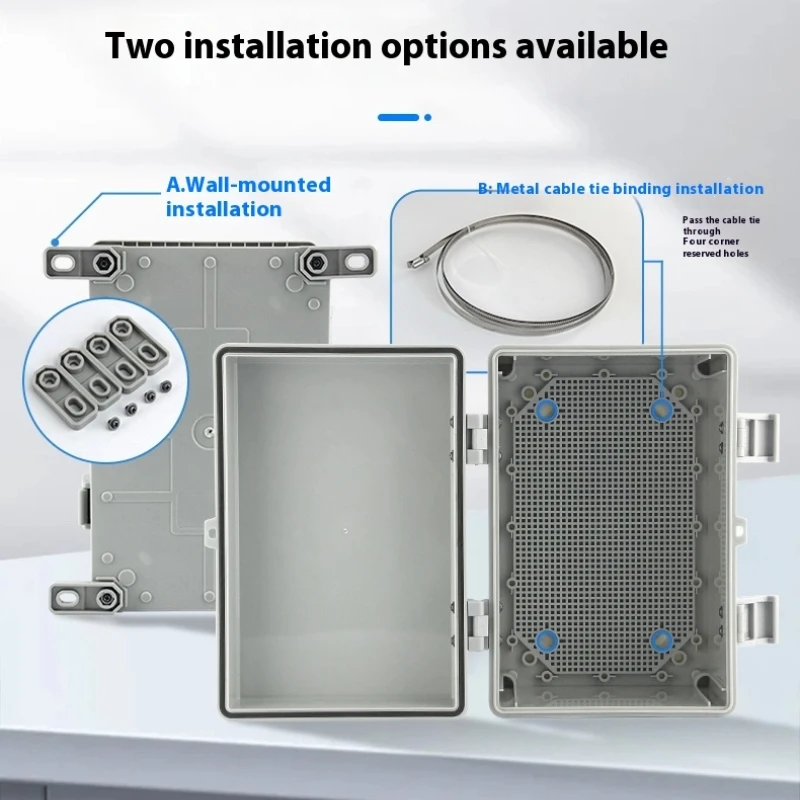 

Outdoor Plastic Waterproof Distribution Construction Junction Box Household Outdoor Open-install Charging Protection Small Box