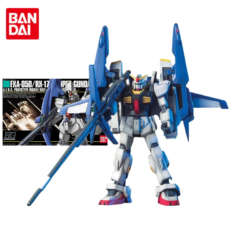 

Набор моделей Bandai Gundam, аниме фигурка HGUC 1/144 RX-178 Super Gundam, Настоящая модель Gunpla, аниме фигурка, игрушки для детей