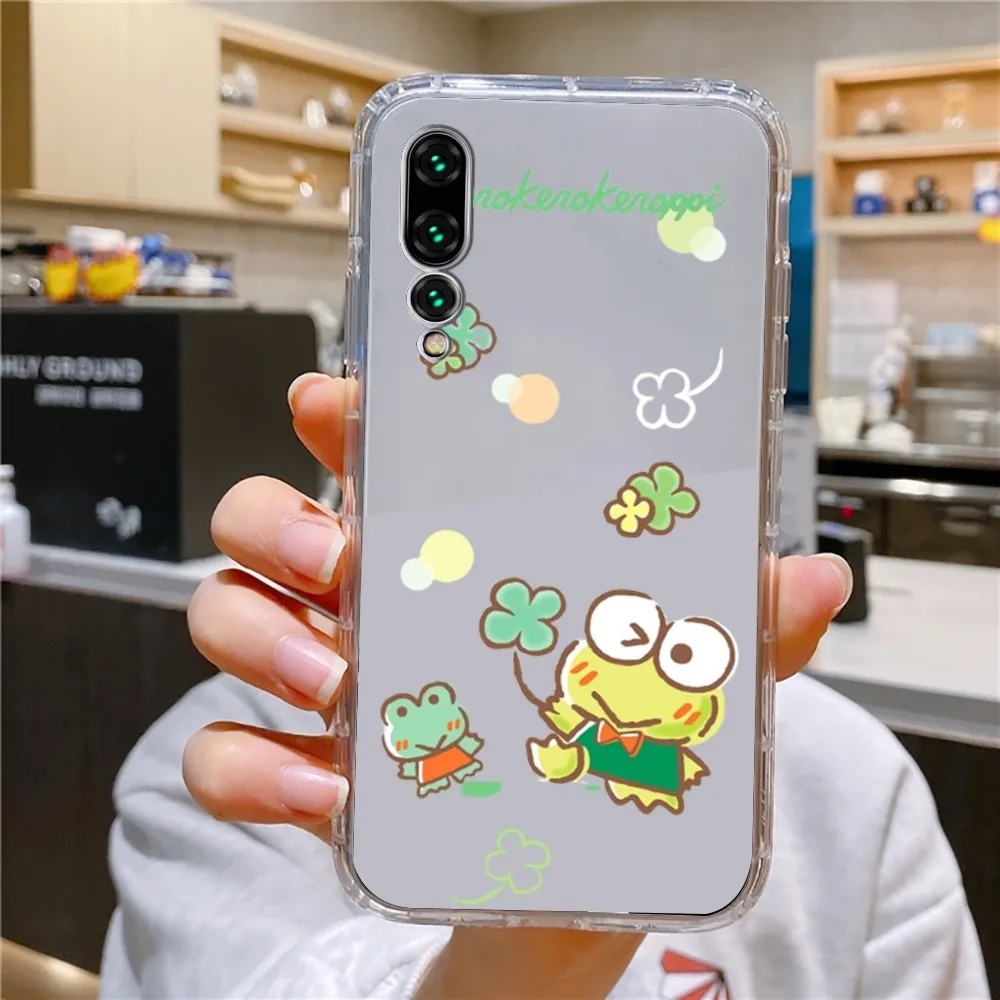 S-Sanrio K-Keroppi Phone Case For Xiaomi 11 Redmi Note 11 5G 8T 9A 9 10T Note8Pro Note9 12SUltra Transparent Case