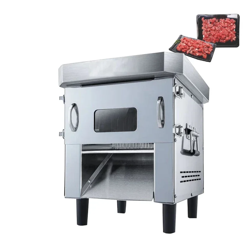 110V/220V Hotel Kitchen Desktop Meat Cutting Machine Small Meat Shreder Dicing Machine Commercial Meat Vegetable Cutter Machine