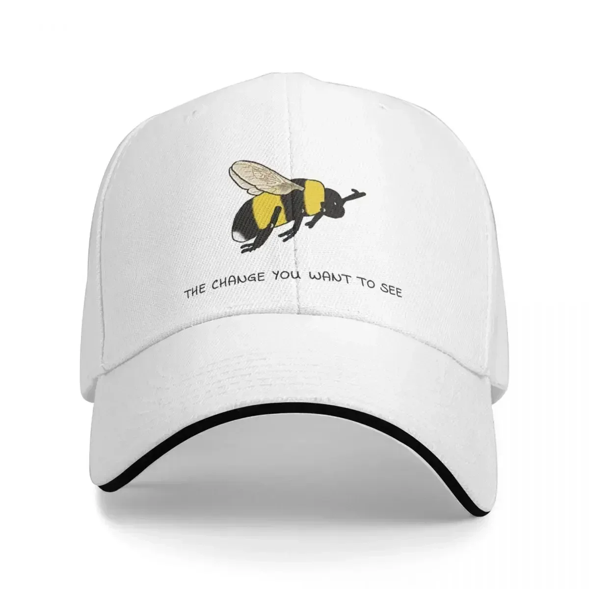 The Bee of Change Baseball Cap Bobble Hat Custom Cap beach hat Hood Baseball Cap For Men Women'S